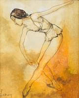 Jean Jansem Painting, Ballet Dancer - Sold for $5,937 on 11-06-2021 (Lot 248).jpg
